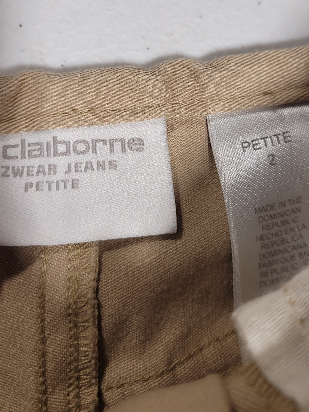 Liz Claiborne Women's Chino Pants in Khaki Tan - Picture 3 of 5